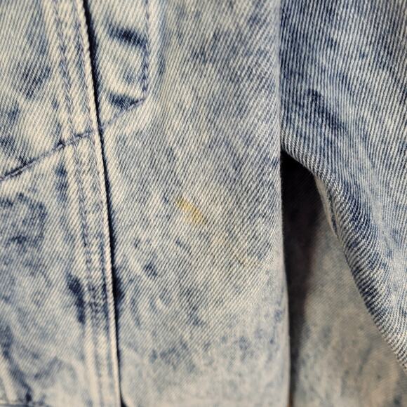 Samantha Sipos Zinna Acid Wash Hooded Denim Jacket Size Small 90s retro grunge - Picture 6 of 9